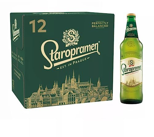 Staropramen Premium Czech Lager Beer 12 x 660 ml (bottles)