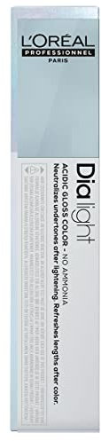 L'OREAL PROFESSIONNEL - Coloration Semi-Permanente Ton Sur Ton - Neutralise Les Reflets - Texture Gel Crème - Pour Cheveux Colorés ou Sensibilisés - Dia Light 9.11 : Milkshake Cendré Profond - 50ml