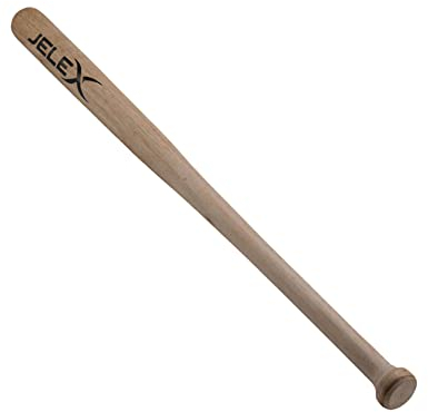 JELEX New York Holz Baseballschläger mit Einer Länge von 32 Zoll (ca. 81 cm), Gewicht 780 g. Für Anfänger und Hobbyspieler, perfekt ausbalanciert für eine optimale Treffsicherheit (32 Zoll)