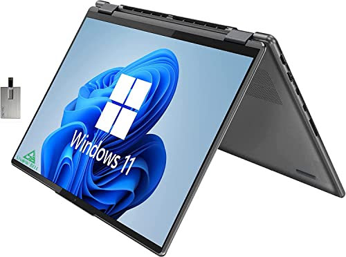 Lenovo Yoga 7i 2-in-1 360° 16 2.5K Touchscreen Laptop, Intel Evo Platform Core i5 1240P, 8GB RAM, 1TB PCIe SSD, Intel Iris Xe Graphics, Backlit Keyboard, Win 11, Storm Grey, 32GB USB Card
