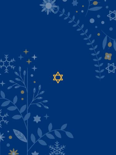Jewish Notebook (Hanukkah) - 8.5 x 11 150 Pages, Lined
