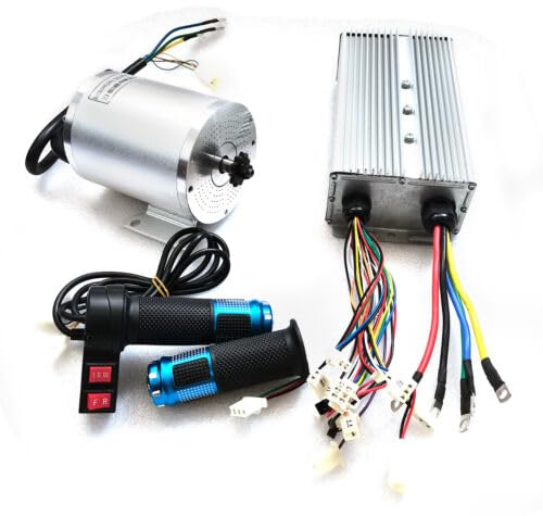 Elektrischer Bürstenloser Gleichstrommotor, 3000W 72V DC Motor Kit with Brushless Controller, 4900r/min Brushless Electric Motor, für Electric Scooter E-Bike