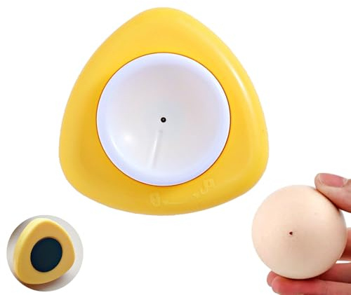 Magenetic Egg Piercer Tool for Raw Eggs to Get Good Hard Boiled Eggs, Egg Poker Pricker with Safety Lock Egg Pin, Easy Egg Peeler By Punching Hole at Bigger End of the Egg Before Boiling