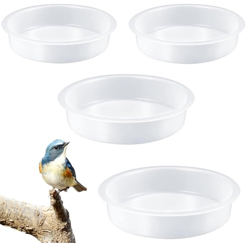 4-in-1 Bird Bath & Feeder Station - Water Dish & Tray, Garden Decoration Hanger