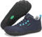 SAGUARO Chaussures Minimaliste Barefoot Homme Barefoot Shoes Femme Chaussures Pieds Nus Respirant Chaussures de Trail Antidérapantes Chaussures de Randonnée pour Semelle Zero Drop Bleu Foncé,EU GR.38