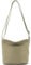 modamoda de T198 kleine Damen Leder Umhängetasche Schultertasche handmade in Italy, Farbe:Graubeige