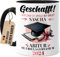 Tassenliebling® Abitur Tasse personalisiert Schwarz - Wir sind stolz auf dich! - Abschluss Geschenk zum Abi Bachelor Master - Bestandene Prüfung Geschenk zum Schulabschluss Gymnasium