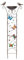 Fenteer Support à Oiseaux en Métal avec Treillis Floral, Élégance pour Jardin Ensoleillé, Hauteur 110cm, Papillon