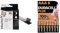 VELCRO Brand Heavy Duty Stick On Tape Cut-to-Length Industrial Extra Strong Double Sided Hook & Loop & Duracell Plus AAA Batteries (8 Pack) - Alkaline 1.5V - Up to 100% Extra Life