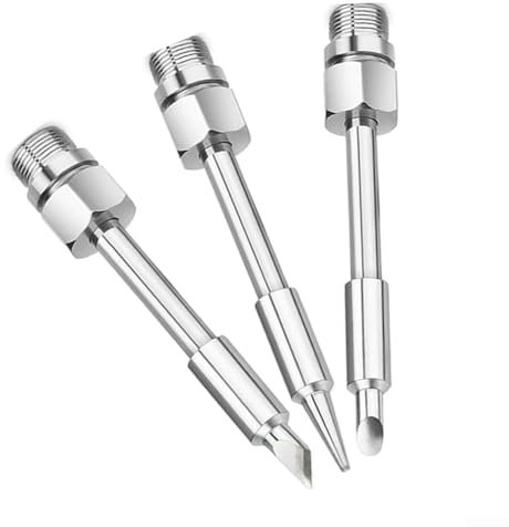3PCS Soldering Iron Tips, Repair 510 Interface Battery Electric USB Solder Welding Tips For 8-10W Battery Soldering Iron Mainframe, M7 * 0.5mm Thread