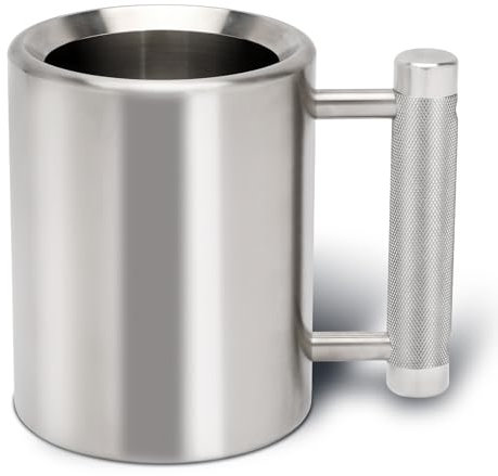 Tasses d'haltères en acier inoxydable – 10 kg, tasses lourdes pour le fitness, la gym, les amateurs de café
