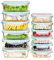 IUGHN Glass Food Storage Containers with Lids - 12 Pack, BPA-Free Meal Prep Containers, Airtight, Reusable Glass Lunch Box