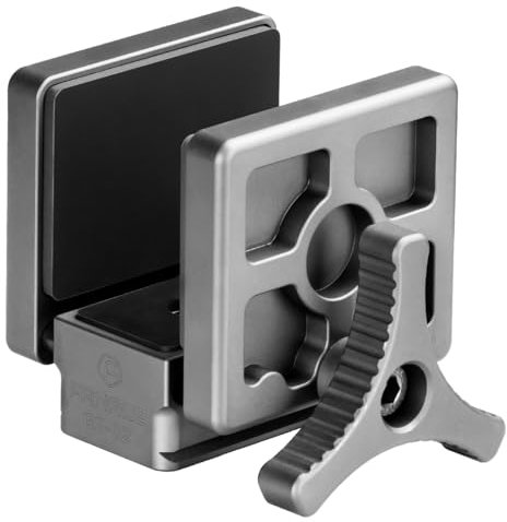 FANAUE Arca Swiss Gewehrsattel Jagdstativklemme mit Schnellwechselplatte, Schießstativ, Kugelkopf mit erhöhter Genauigkeit und Jagd- und Schießadapter（grau）