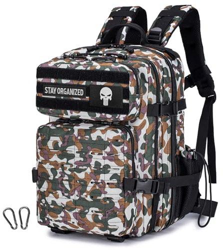 SPAHER Zaino Militare Tattico 30 Litri con Sistema Molle Eurowings 40x30x25 Zaino da Viaggio Aereo Bagaglio a Mano Impermeabile Zaino Trekking Montagna per Escursionismo Campeggio Alpinismo