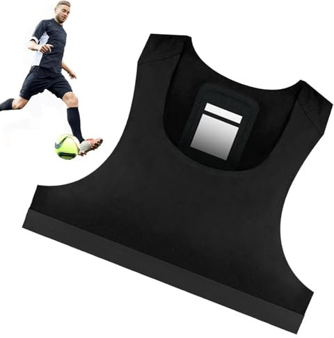 Soccer Tracker Vest - Tank Top Soccer Vest,Sports Vest GPS Tracker Vest, Workout Tank Top Soccer Training Vest for Football, No Tracker Black
