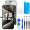 DIGI4U LCD für iPhone 15 Pro max Display Bildschirm Ersatz, 6,7'' 𝑭𝒖𝒍𝒍 𝑯𝑫 𝟯𝑫 𝑻𝒐𝒖𝒄𝒉 𝑻𝒓𝒖𝒆𝑻𝒐𝒏𝒆 𝑭𝒂𝒄𝒆 𝑰𝑫 LCD Bildschirm für iPhone 15 Pro max Display Digitizer Reparaturkits