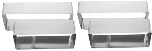 PRETYZOOM 2 Sätze Kuchenform Kuchen-Mousse-Ring Backform Kreis Brotformen Zum Backen Tortenformen Zum Backen Käseformen Schokoladenform Mousseform Moussering Aus Edelstahl Silver 2 Stück * 2