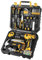 DEKO Cassetta Attrezzi Completa con Trapano Avvitatore Batteria 8V, 126 Pezzi Valigetta con Set Completo di Punte