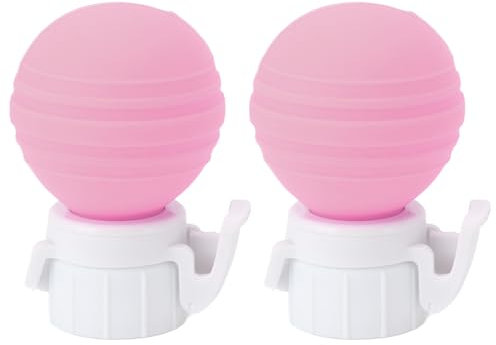 Soda Flaschendeckel, Silikon Flaschenpumpendeckel Luftpumpendeckel Bier Sparer Getränkeflaschendeckel Wiederverwendbarer Soda Dosendeckel (Rosa*2)