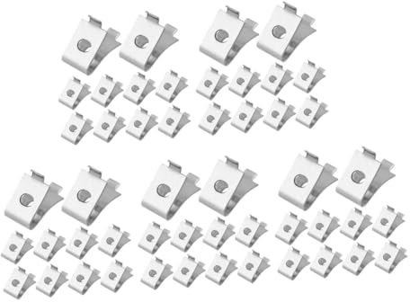 DECOMELODY 50stücke Teiliges Aus Edelstahl Regalbodenträgern Für Glasregale Einfache Installation Stabiler Halt Geeignet Für Schränke Bücherregale Und Küchenmöbel
