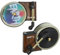 MUCKLILY 2sets Vinyl Record Air Freshener Car Turntable Car Air Freshener Vent Clip Aromatherapy Diffuser