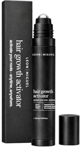 Leon Miguel Hair Growth Activator – Haarserum zur Stärkung der Haarwurzeln – Roll-On mit Biotin & Ginseng