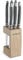 Lou Laguiole Steakmesser Set 6-teilig | 2511 Steakmesser mit Tradition und Stil | Griffe in Anthrazit | Wellenschliff Messer