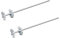 2er Set DEWEPRO® Scheibenrührer - Farbrührer mit Doppel-Sternkopf verzinkt, Farbmischer ø75x500mm, Rührquirl zum Verrühren von Farben und Flüssigkeiten