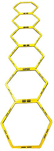 FXR Sports Football Sports Agility Hexagonal Fitness Ladder Rings