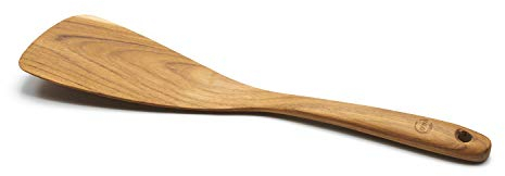 FAAY 11.5 Inch Left Hand Teak Wood Spatula/Turner | Versatile Spatula, Durable, Healthy and High Moist Resistance for Non Stick Cookware