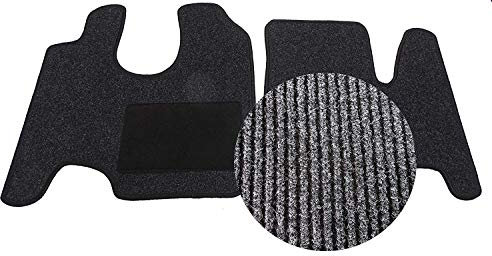 Mertex Automatte Autoteppich Robust anthrazit meliert 92002-R-A (2-teilig, hellblau)