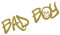 kleb-Drauf | 1 Bad Boy | Gold - glänzend | Autoaufkleber Autosticker Decal Aufkleber Sticker | Auto Car Motorrad Fahrrad Roller Bike | Deko Tuning Stickerbomb Styling Wrapping