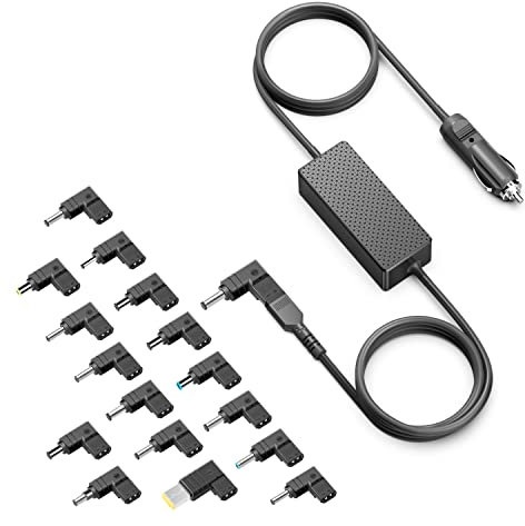 HKY 100W 90W 65W 45W Cargador de Coche Universal Vehículos 12-24V para Portátil Acer ASUS DELL HP Lenovo IBM Thinkpad Samsung Sony Gateway NEC Medion CHUWI MSI JBL Altavoz Encendedor de Cigarrillos