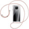 SIMao Coque Collier pour Xiaomi Mi 10T Lite, Housse pour Smartphone à Porter au Cou - Étui à bandoulière Cordon - Lanyard Case Protection Complète, Étui en Silicone Transparent, Rose