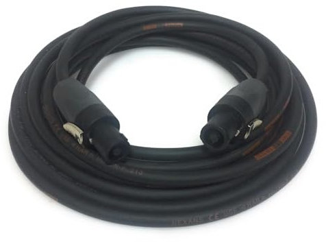 DG Systems – Cable Speakon 2P para altavoces pasivos, amplificadores – Fabricado en Italia (1 m)