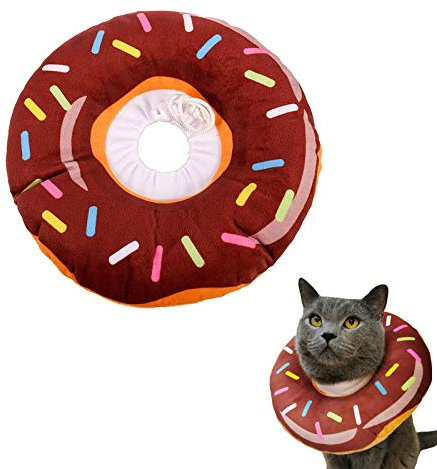Gatto Animali Domestici Morbido Anti-morso Collare di Recupero per Gatti Collare Protettivo per Cani Gatto Collare di Protezione per Gatti Regolabile per Animali Domestici Gatti Cani Cuccioli Gattini