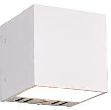 webmarketpoint Applique Led RGBW Biemissione Dimmerabile Figo Bianco 10x10 cm Trio Lighting