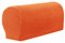 YSLJW Armlehnenbezüge, Jacquard Elastische Waschbar Couch Armlehnenschoner Armlehnenbezug Für Sessel Sofa (Orange,2 Pcs)
