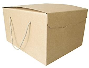 Carte Dozio - Box mit Griffen aus Baumwolle, Farbe Havanna f.to mm 290x355x195, 2 Stück pro Packung