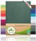 leevitex Topper Boxspringbett Spannbettlaken | 100% Baumwolle | Ökotex | 125 g/m² | 180x200cm - 200x200cm | Dunkelgrün/Tannengrün | 18 cm Steg