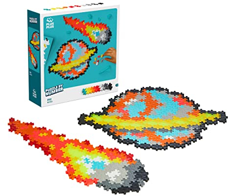 Plus-Plus 3912, Geniales Konstruktionsspielzeug, Puzzle Weltall, Kreativ-Bausteine, 500 Teile