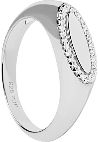 PdPaola Damen-Damenring 925er Silber Zirkonia 54 Silber 32020767