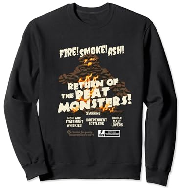Whisky Design Peat Monster Vintage Film Poster Whisky Sweatshirt