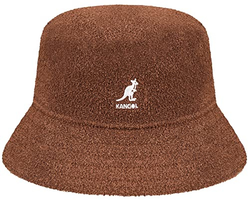 Kangol Men, Women Bermuda Bucket Hat, Mahogany, L