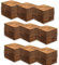 Yakimz 30 x 30 cm Holzfliesen aus Akazienholz, Anti-Rutsch-Bodenbelag, 99er Terrassenfliese, 9m² Bodenbelag Drainage Klicksystem Terrasse Balkon Garten, Braun