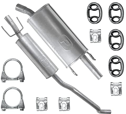 Polmo Schalldämpferset Auspuffanlage Auspuff für Opel Corsa 2 II B 1.2 1.4 1.5 D 1.6 1.7 D