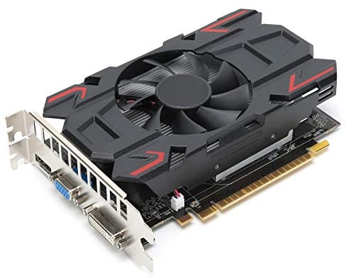 ATI HD6770 4GB Graphics Card, 4GB 128Bit DDR5 650MHz Computer PC Gaming Video Graphics Card GPU, Single Fan Low Profile Graphics Card, Computer Network Accessories