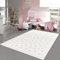 Teppich-Traum Kinderzimmer-Teppich Babyteppich weich pflegeleicht rosa Punkte in Creme 160x230 cm