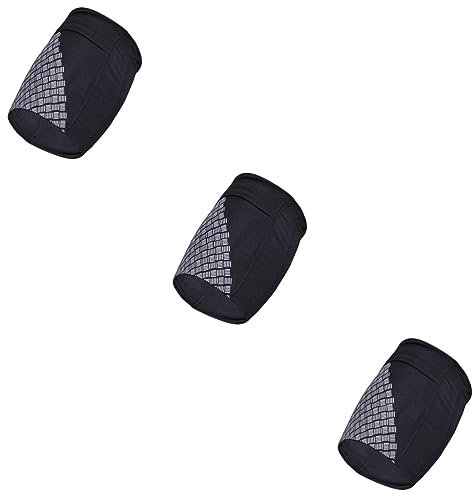 minkissy 3pezzi Borsa Sportiva Per Braccio Riflettente Porta Cellulare Multiuso Per Corsa e Allenamento s Per Fitness e Attività All Aperto Colore Nero