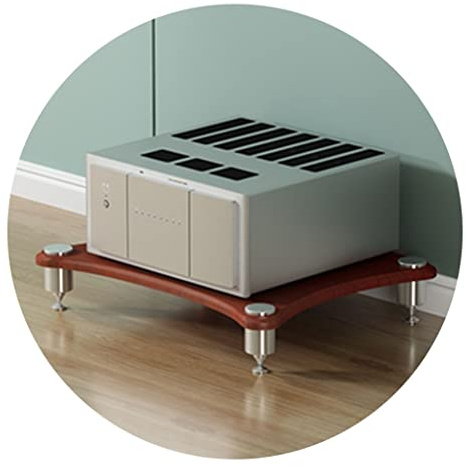 Support HiFi AV Étagère Support TV 1/2/3/4 Niveaux Meuble TV Armoire Amplificateur Hifi, Armoire D'équipement Support De Haut-parleur Support D'amplificateur ( Color : Brown-A , S : 60*48*10cm(1Tier)